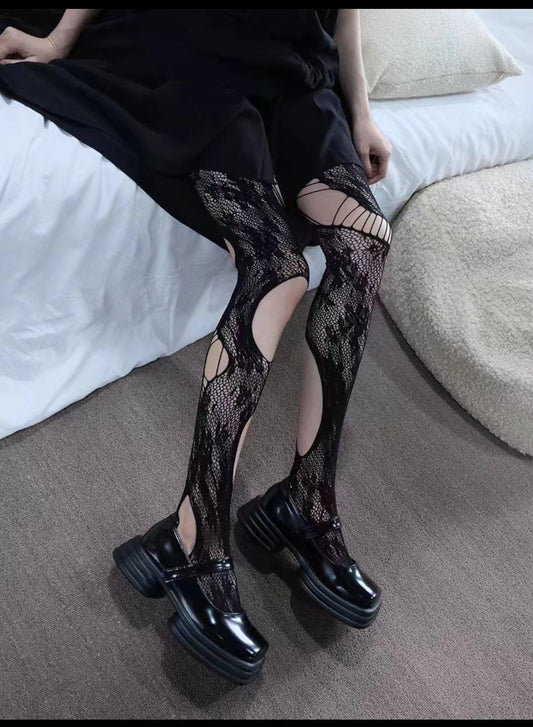 Punk Gothic Fishnet Stockings