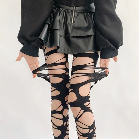 Punk Gothic Fishnet Stockings