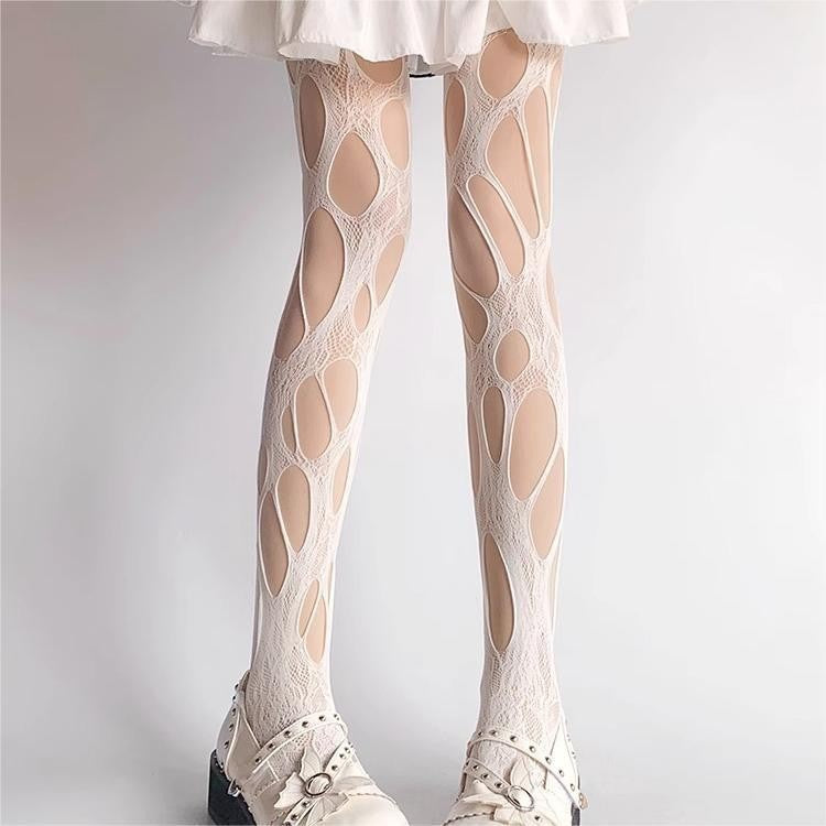 Punk Gothic Hollow Out Leggings