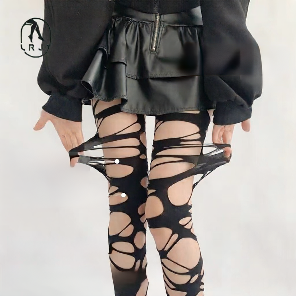 Punk Gothic Hollow Out Leggings