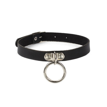 Punk leather collar