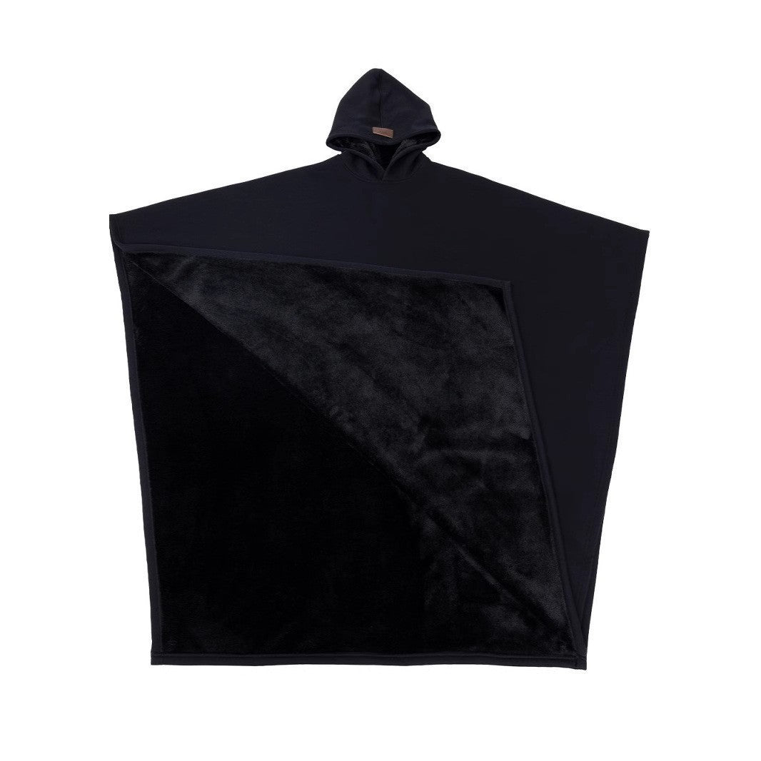 Punk Loose Hooded Woolen Cape Top