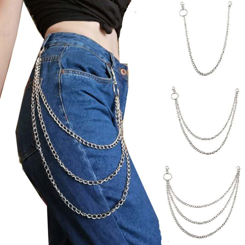 Punk Metal Waist Chain for Hip Hop Fashion