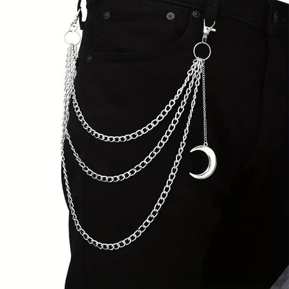 Punk Metal Waist Chain for Hip Hop Fashion
