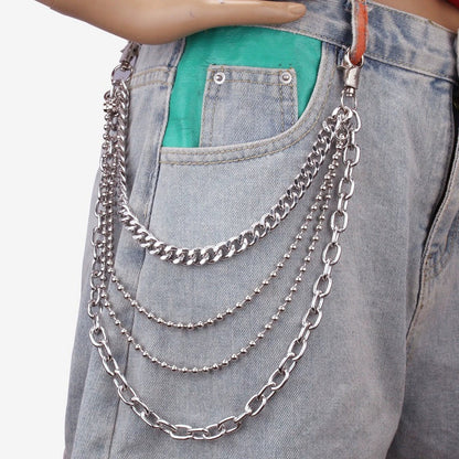 Punk Metal Waist Chain for Hip Hop Fashion