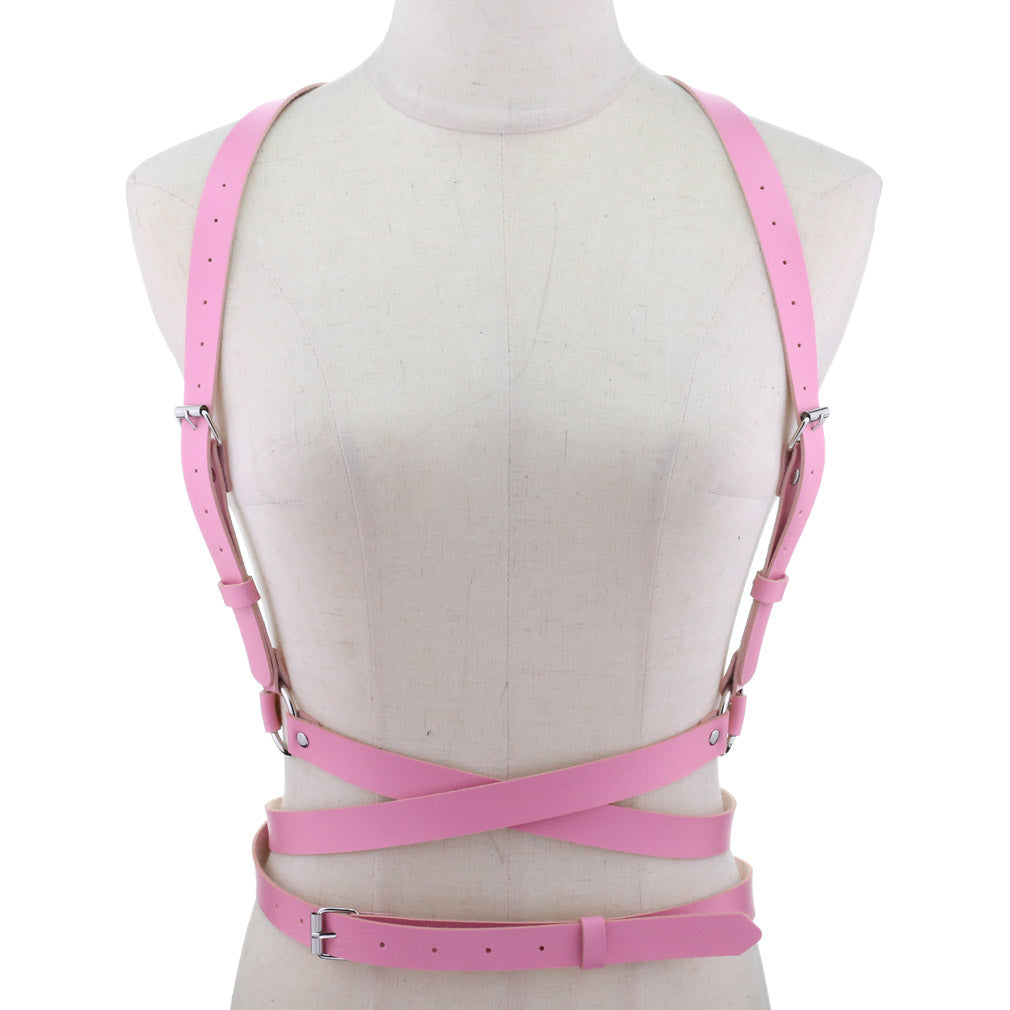 Punk PU Adjustable Corset Belt