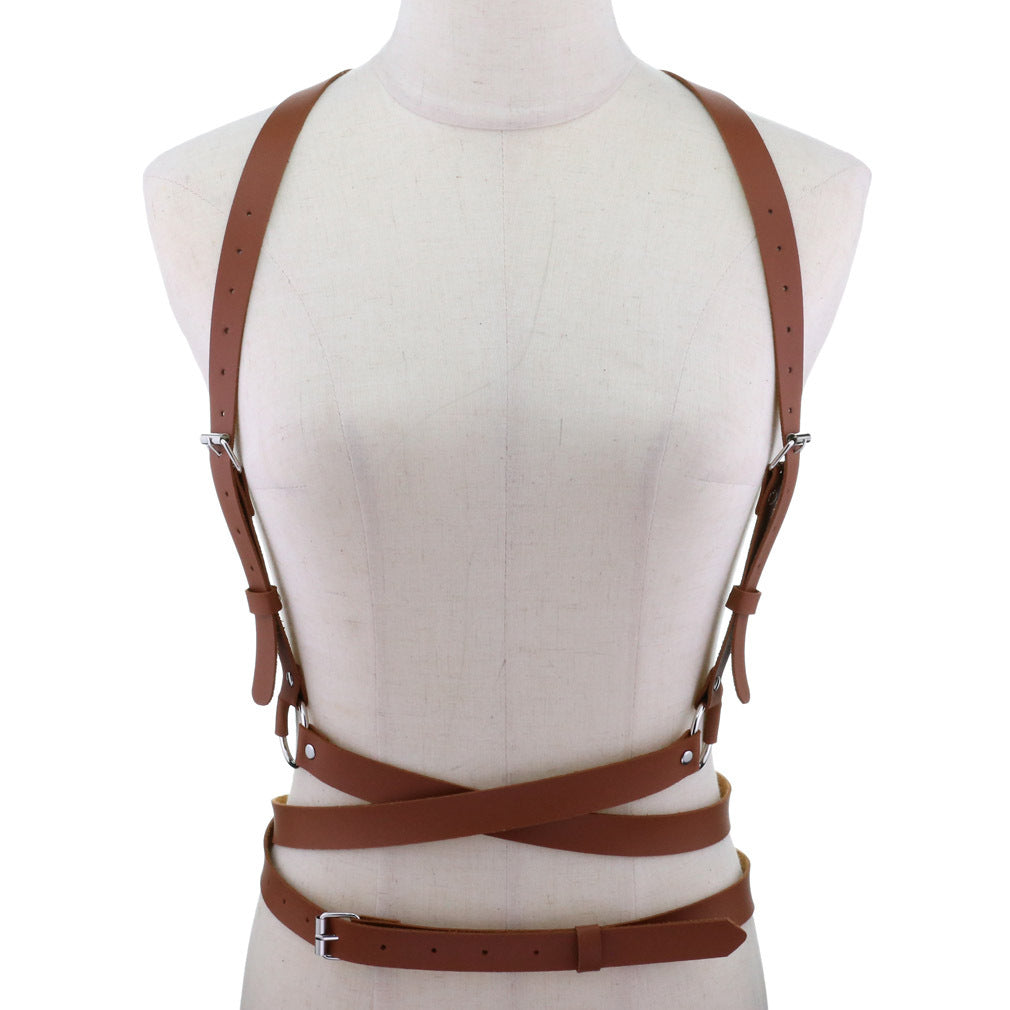 Punk PU Adjustable Corset Belt
