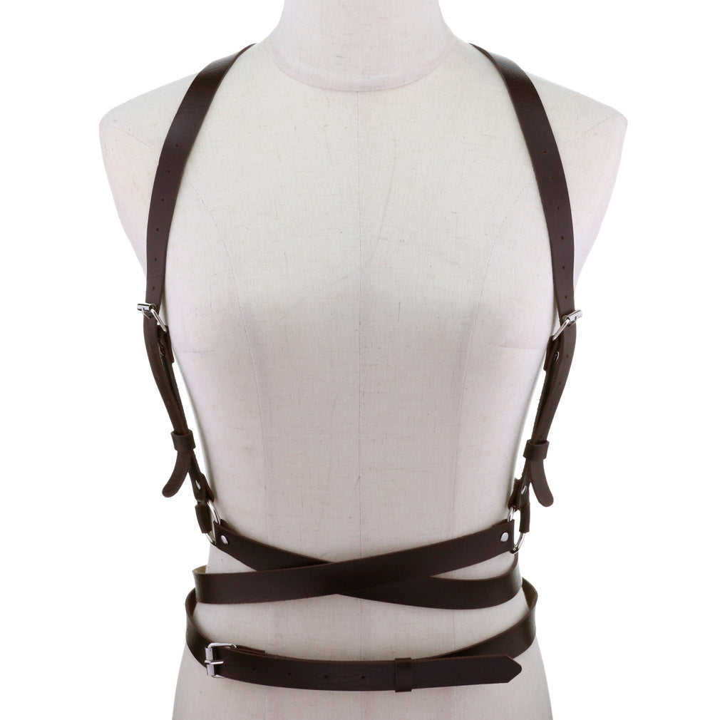 Punk PU Adjustable Corset Belt