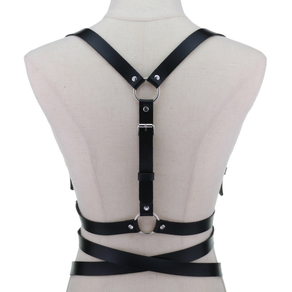 Punk PU Adjustable Corset Belt