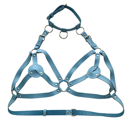 Punk PU Leather Body Chain