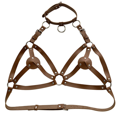 Punk PU Leather Body Chain