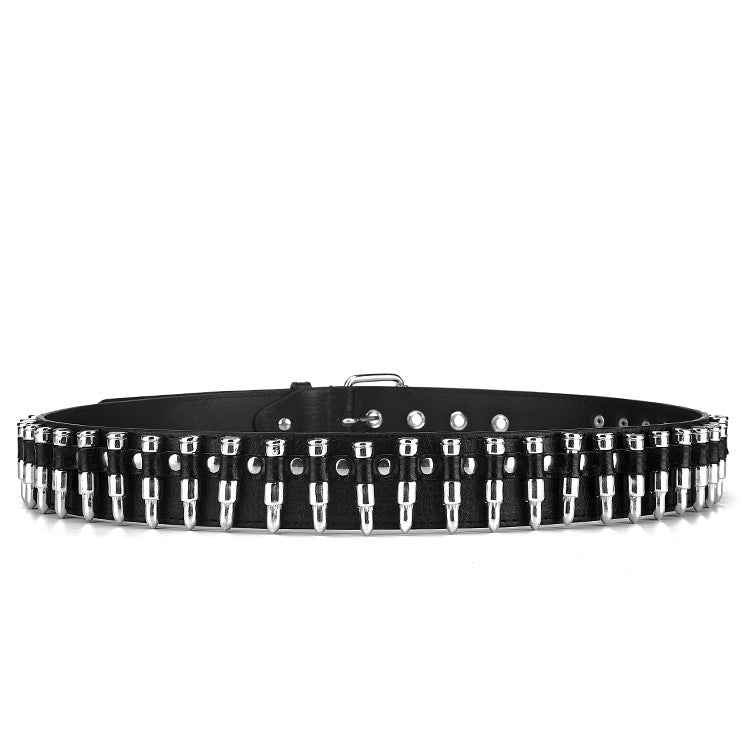 Punk Rivet Belt with Alloy Buckle