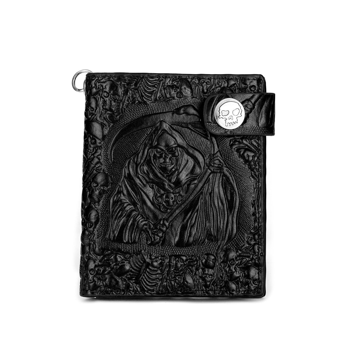 Punk Skull Print PU Leather Wallet