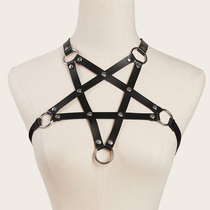 Punk Star Leather Strap