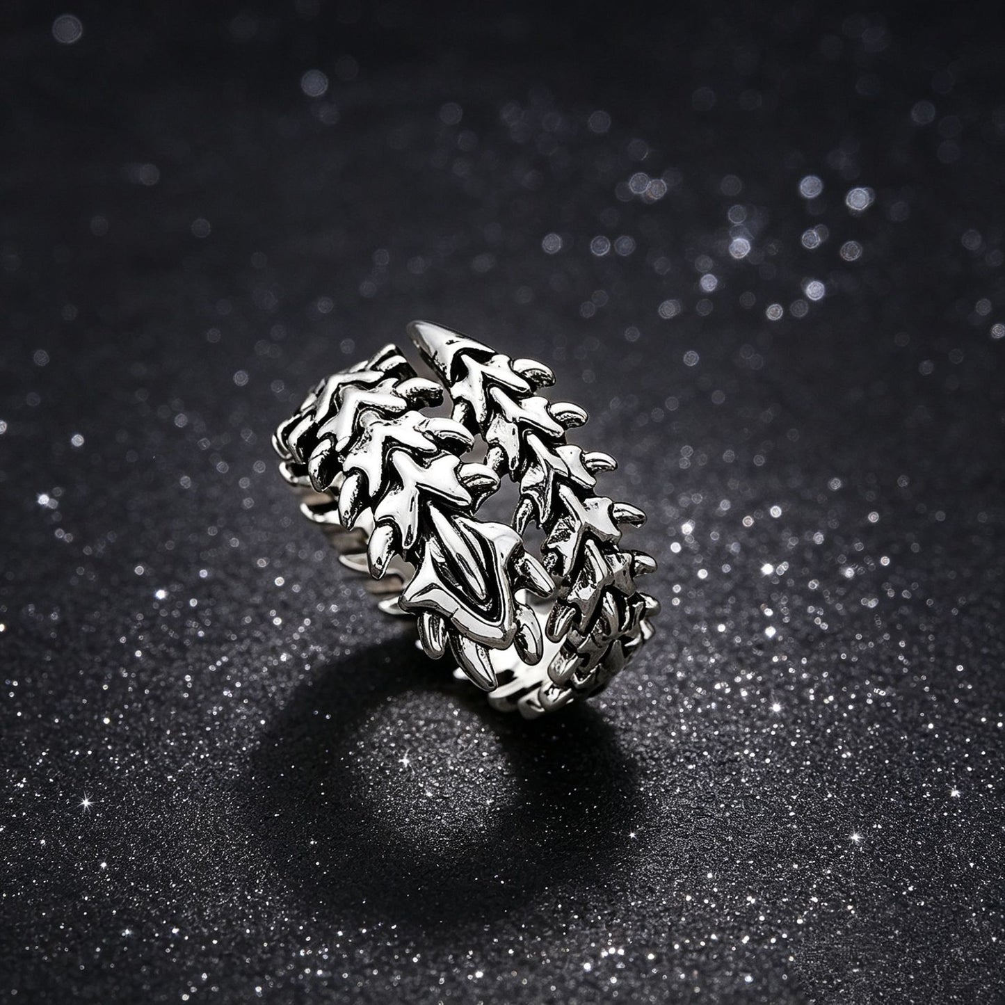 Punk Style Adjustable Skeleton Ring