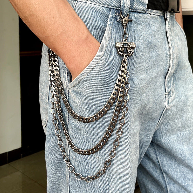 Punk Style Metal Skull Waist Chain