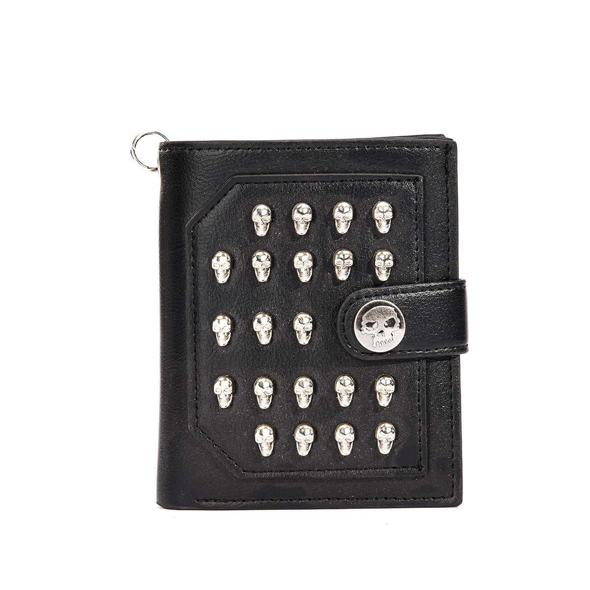 Punk Style PU Wallet with Skull Design