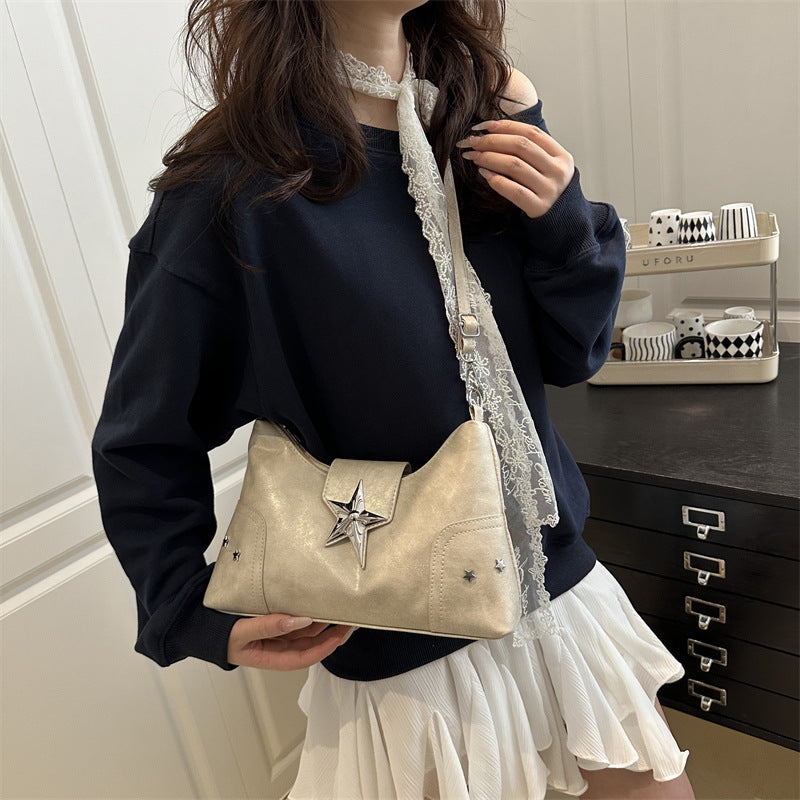 Punk Style Underarm Shoulder Bag for Women