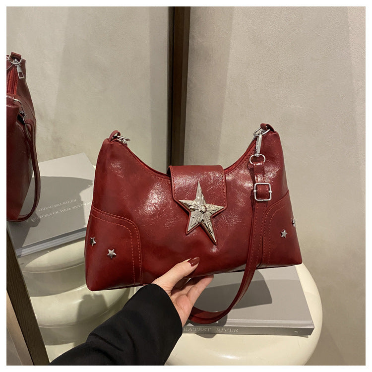Punk Style Underarm Shoulder Bag for Women