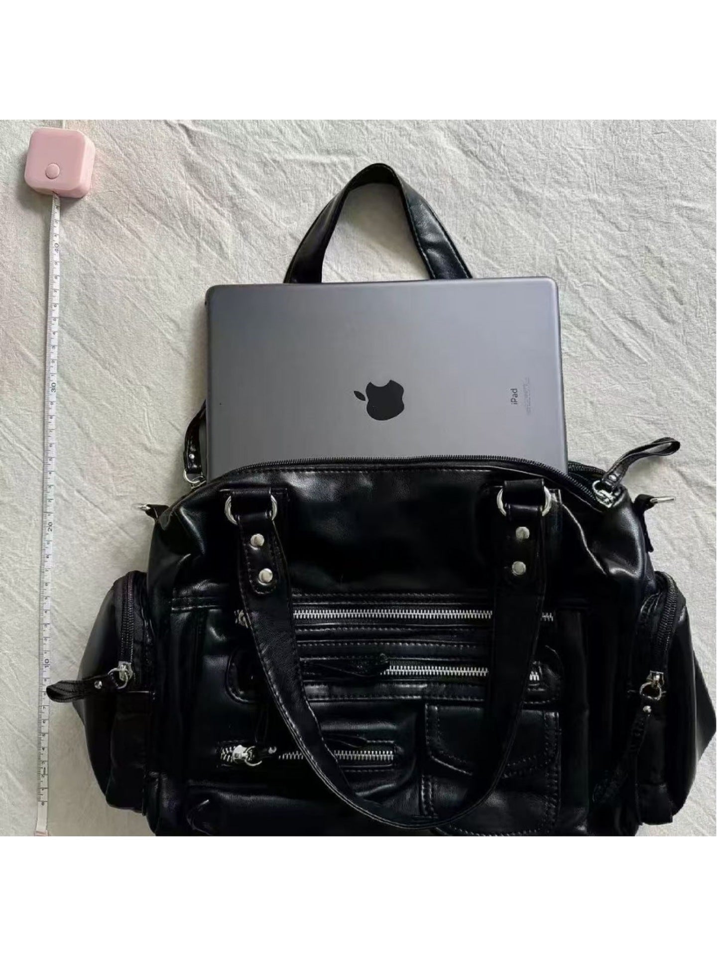 Punk-Style Versatile Shoulder Bag with Large Capacity