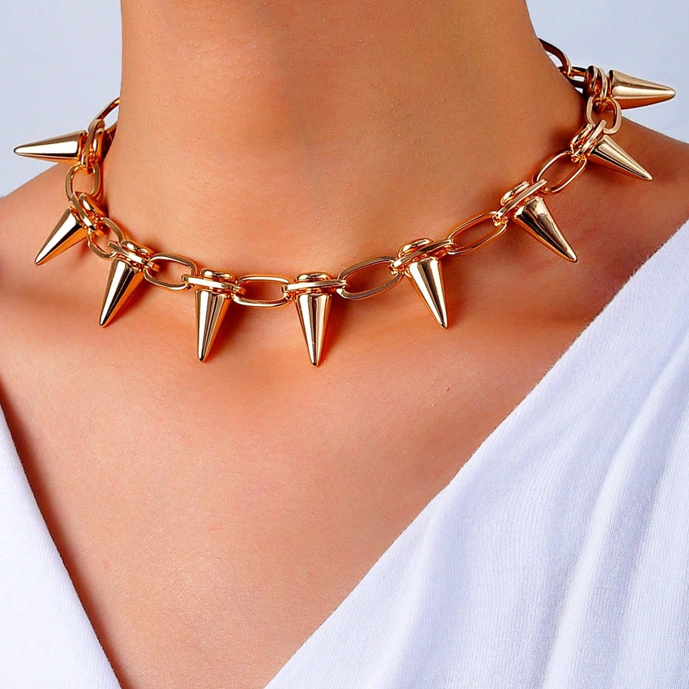 Punk Wolf Tooth Layered Necklace