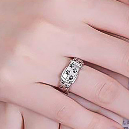 Puppy Footprint Collar Ring