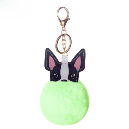 Puppy Fur Ball Keychain Pendant