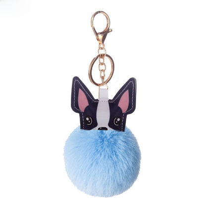 Puppy Fur Ball Keychain Pendant