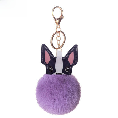 Puppy Fur Ball Keychain Pendant