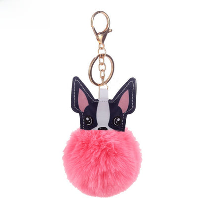 Puppy Fur Ball Keychain Pendant