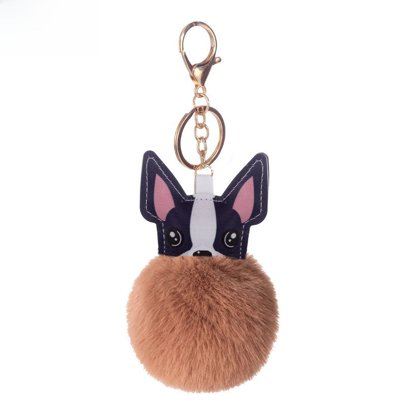Puppy Fur Ball Keychain Pendant