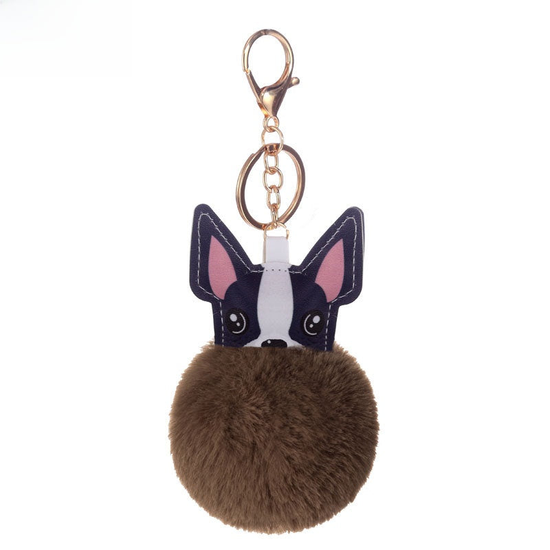 Puppy Fur Ball Keychain Pendant