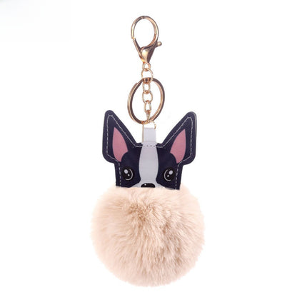 Puppy Fur Ball Keychain Pendant