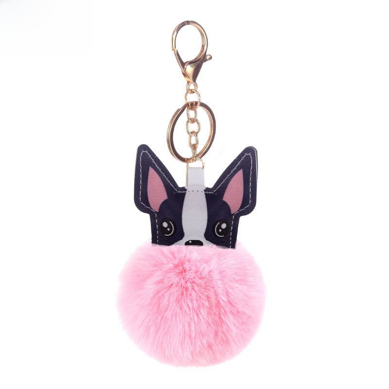 Puppy Fur Ball Keychain Pendant