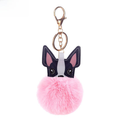 Puppy Fur Ball Keychain Pendant