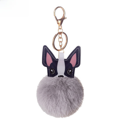 Puppy Fur Ball Keychain Pendant