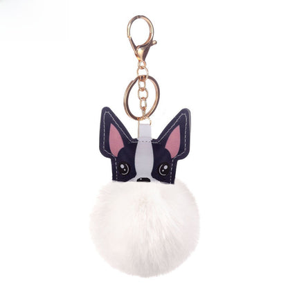 Puppy Fur Ball Keychain Pendant
