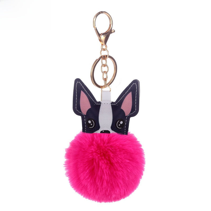 Puppy Fur Ball Keychain Pendant