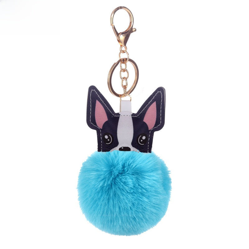 Puppy Fur Ball Keychain Pendant