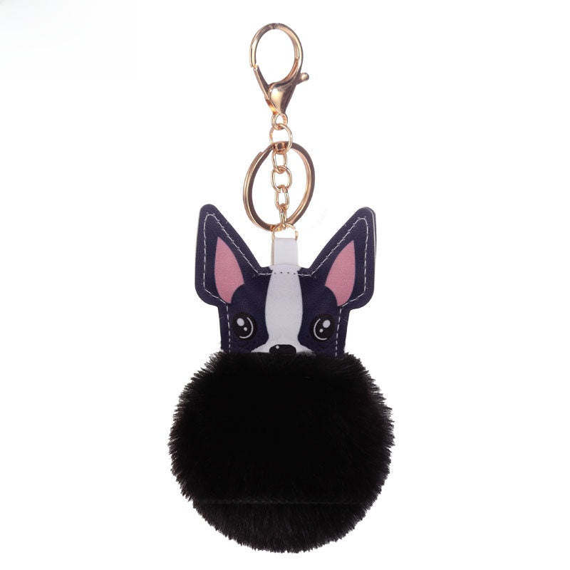 Puppy Fur Ball Keychain Pendant