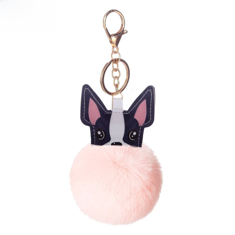Puppy Fur Ball Keychain Pendant