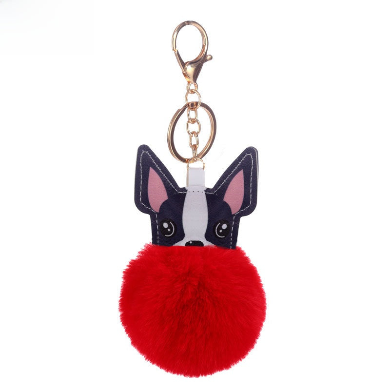 Puppy Fur Ball Keychain Pendant