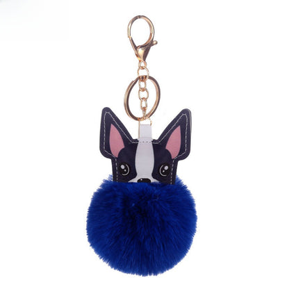 Puppy Fur Ball Keychain Pendant