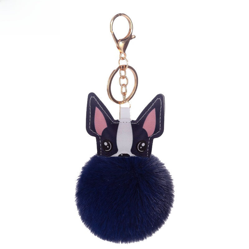 Puppy Fur Ball Keychain Pendant