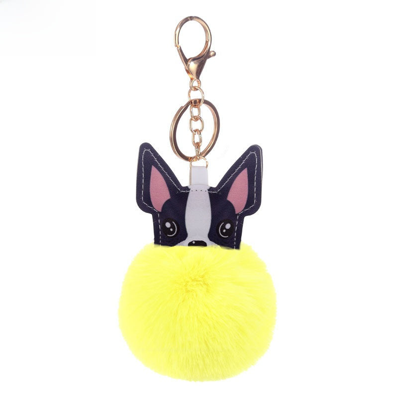 Puppy Fur Ball Keychain Pendant