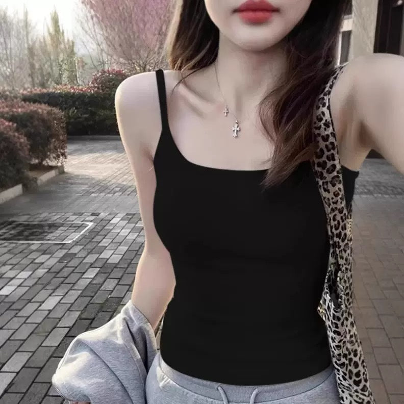 Pure and Alluring Strap Top for Summer