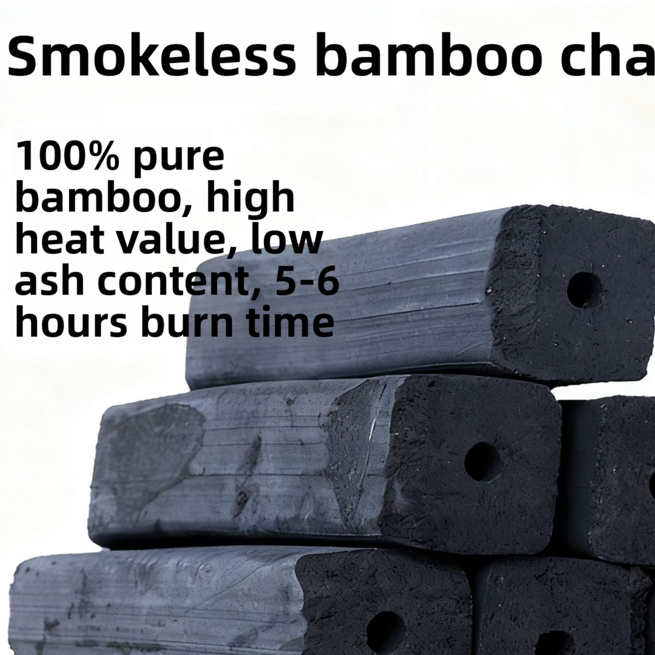Pure Bamboo Charcoal for BBQ and Heating