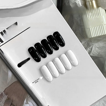 Pure Black and White Nail Polish