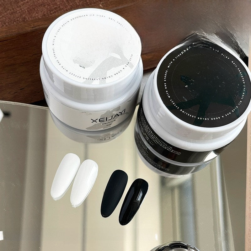 Pure Black and White Nail Polish