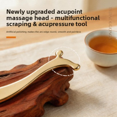 Pure Brass Ear Acupoint Scraping Massage Board for Ears,